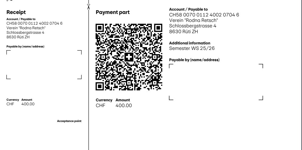 QR Code за 400.- WS